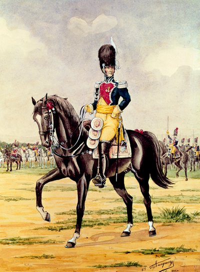 Anne Savary, Duke of Rovigo, Reviewing the Gendarmerie Troops in 1801, 1932 by Bucquoy
